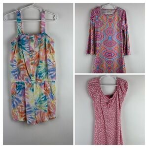Girl's Dresses and Romper Lot of 3